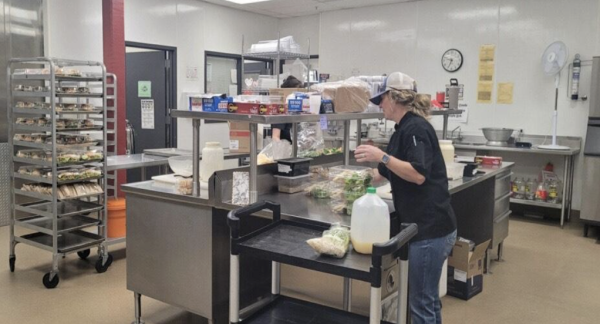 DHS cafeteria workers on Monday the 14th of October create lunches for 350 students who need lunch when they get out of class. This means that all of those students rely on this staff to give them a nutritious lunch that they enjoy, and if there isn’t enough money to make the meals students won’t eat.
